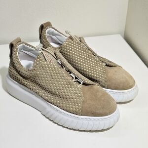 Andia Fora Libi suede chunky Sneakers contemporary comfortable casual chic look